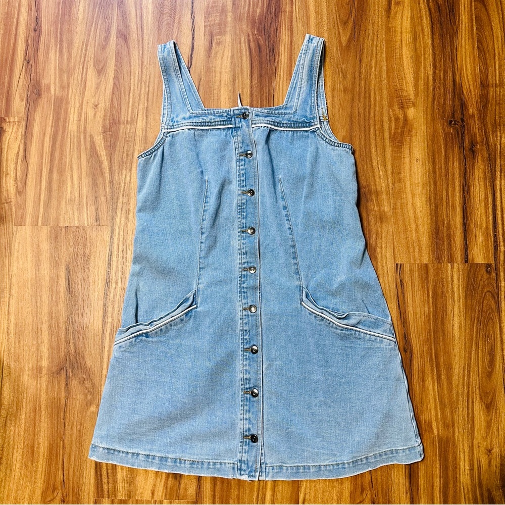 Free People Light Blue Denim Dress